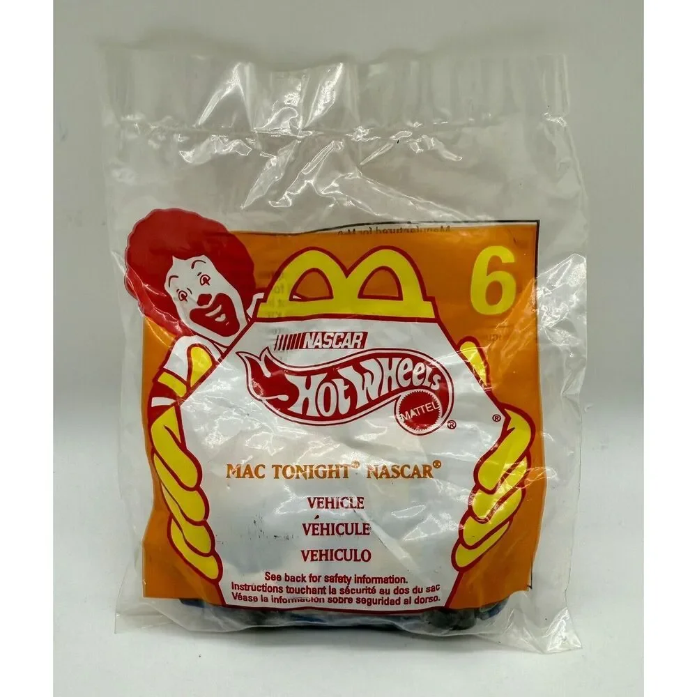 Hot Wheels Mac‎ Tonight NASCAR No. 6 McDonald’s 1998 Factory Sealed